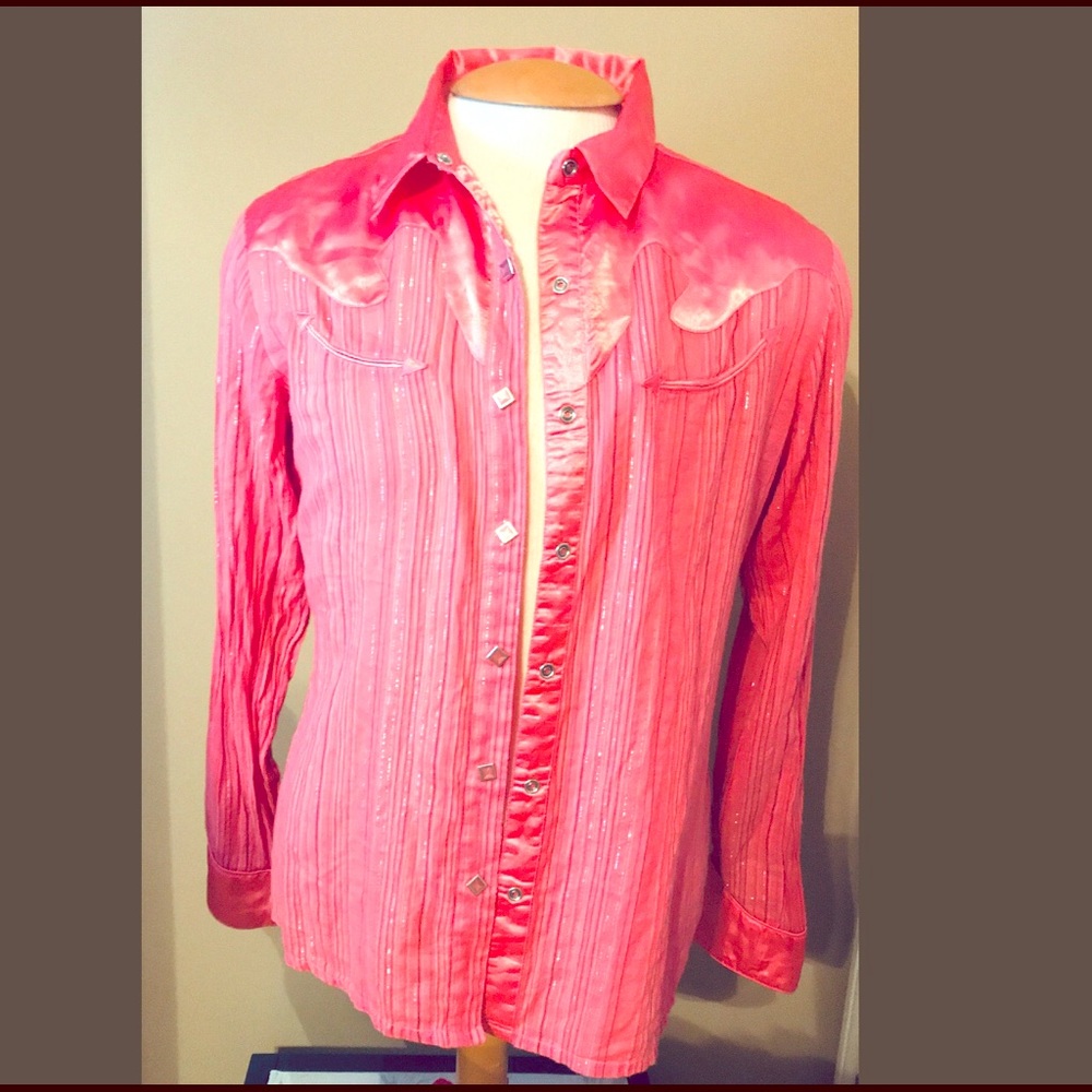 Women’s Wrangler Hot Pink Western Shirt Large
